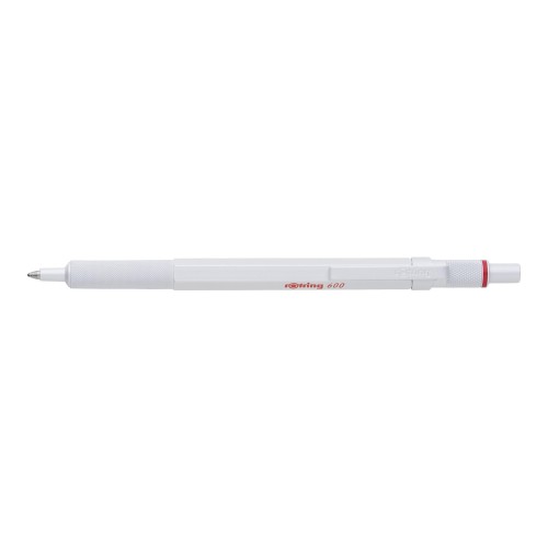 rOtring 600 ballpoint pen, pearl white