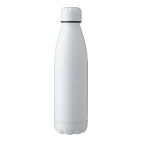 Stainless steel double walled bottle (500 ml) Amara, white