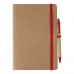 Gerecycled kartonnen notitieboekje (A5) Theodore, rood Gerecycled kartonnen notitieboekje (A5) Theodore, rood