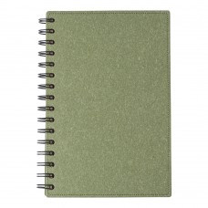 Recycled carton hardcover notebook Caleb, green