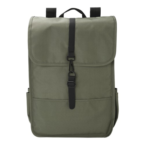 rPET Polyester (300D) flap backpack Lyric, green