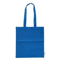 Recycled cotton shopping bag (120 gsm) Cassiopeia, blue