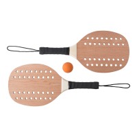 Tennisset aus Rosenholz Sergio, Braun