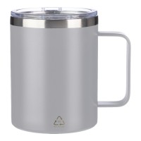 Doppelwandiger Becher aus Edelstahl (300 ml) Renate, Grau