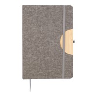 rPET (300D) notebook A5 Ernst, grey