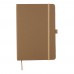 Gerecycled bioafval en kartonnen notitieboek A5 Gertrud, bruin