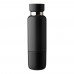 Doppelwandige Flasche aus Edelstahl (500 ml) Lieselotte, Schwarz