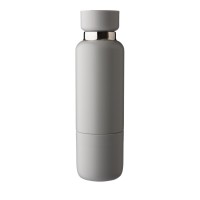 Doppelwandige Flasche aus Edelstahl (500 ml) Lieselotte, Grau