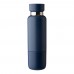 Dubbelwandige roestvrijstalen fles (500 ml) Lieselotte, blauw