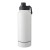 Stainless steel double-walled drinking bottle 1000 ml Nathaniel, white