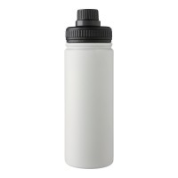 Roestvrijstalen dubbelwandige 500 ml drinkfles Chad, wit