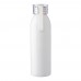 Gerecycled roestvrijstalen drinkfles 650 ml Cindy, wit