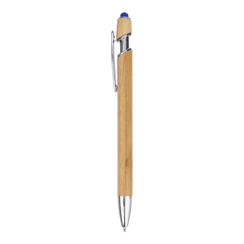Bamboo ballpen Darren, cobalt blue Bamboo ballpen Darren, cobalt blue