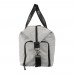 600D recycled polyester duffle bag Desmond, light grey