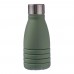 Silicone foldable drinking bottle 550 ml Erin, green