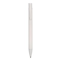 Recycled aluminium ballpen Gladys, white