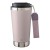 Gerecycled roestvrijstalen dubbelwandige drinkbeker 500 ml Kayla, pastel roze
