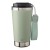 Gerecycled roestvrijstalen dubbelwandige drinkbeker 500 ml Kayla, pastel groen