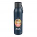 Doppelwandige Trinkflasche aus recyceltem Edelstahl (600 ml) Cassian, Blau Doppelwandige Trinkflasche aus recyceltem Edelstahl (600 ml) Cassian, Blau