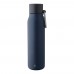 Doppelwandige Trinkflasche aus recyceltem Edelstahl (600 ml) Cassian, Blau Doppelwandige Trinkflasche aus recyceltem Edelstahl (600 ml) Cassian, Blau