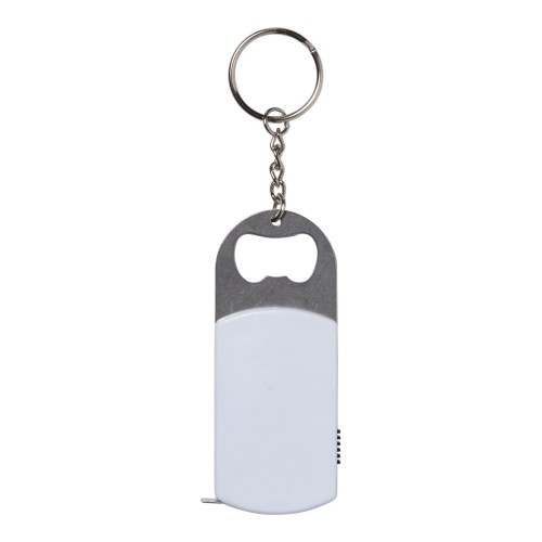 ABS sleutelhanger met flesopener Karen, wit