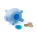 PVC piggy bank Roger, white