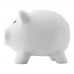 PVC piggy bank Roger, white