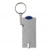 PS sleutelhanger met muntje Madeleine, blauw PS sleutelhanger met muntje Madeleine, blauw