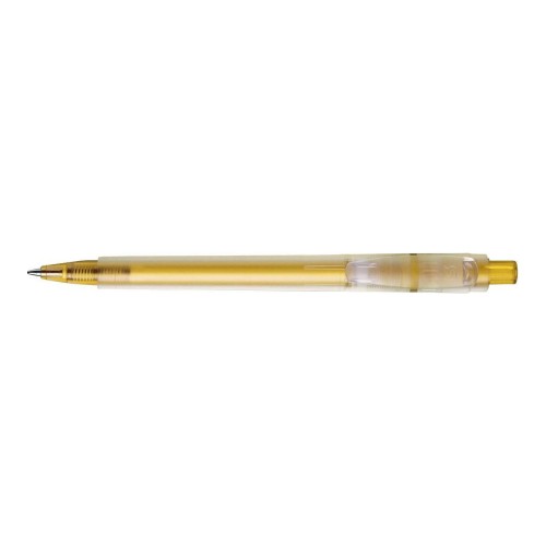 Stilolinea Oslo frosty plastic ballpen, yellow