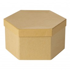 Kinderfarbbox aus Karton Kenji, Braun