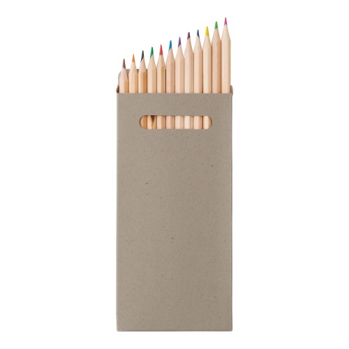Buntstifte-Set 12-tlg. Nina, Grau Buntstifte-Set 12-tlg. Nina, Grau