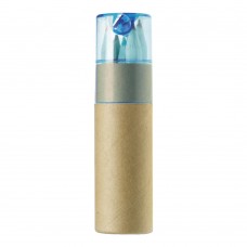 ABS and cardboard tube with pencils Libbie, light blue