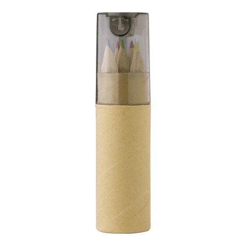 ABS and cardboard tube with pencils Libbie, black