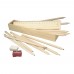 Houten tekenset Carmelita, bruin