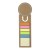 Cardboard bookmark Clay, brown