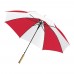 Polyester (190T) paraplu Russell, blauw/wit