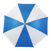 Polyester (190T) paraplu Russell, blauw/wit