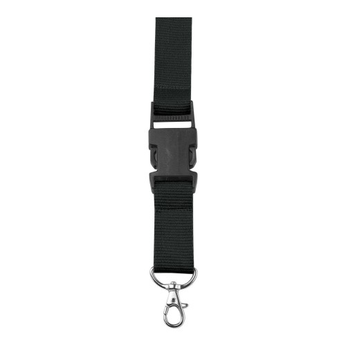 Polyester (300D) keycord Bobbi, zwart