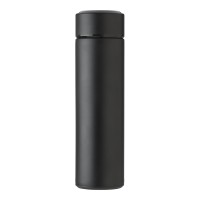 Roestvrijstalen thermosfles (450 ml) met LED Fatima, zwart