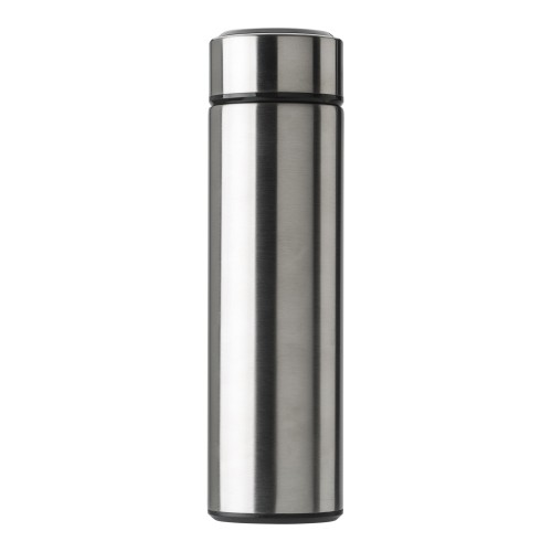 Roestvrijstalen thermosfles (450 ml) met LED Fatima, zilver