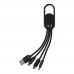 4-in-1 Charging cable set Idris, black