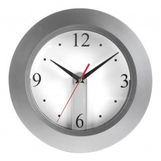 ABS wall clock Ali, silver