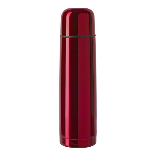 Stainless steel double walled flask Mona, red