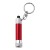 Aluminium 3-in-1 sleutelhanger Audrey, rood