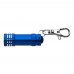 Aluminium 2-in-1 sleutelhanger Anna, kobaltblauw
