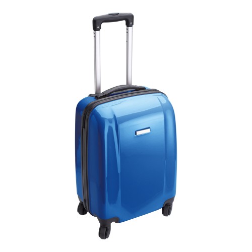 PC and ABS trolley Verona, cobalt blue