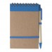 Cardboard notebook Emory, light blue