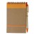Cardboard notebook Emory, orange