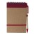 Cardboard notebook Emory, red
