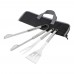 Stainless steel barbecue set Priscilla, silver